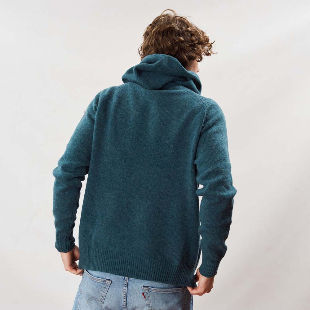 Lambswool hoodie - Hunter