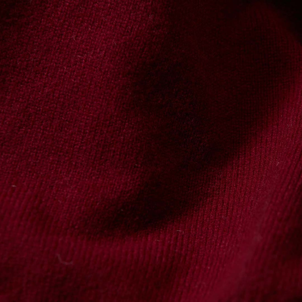 Lana d'agnello collo a V - Bordeaux