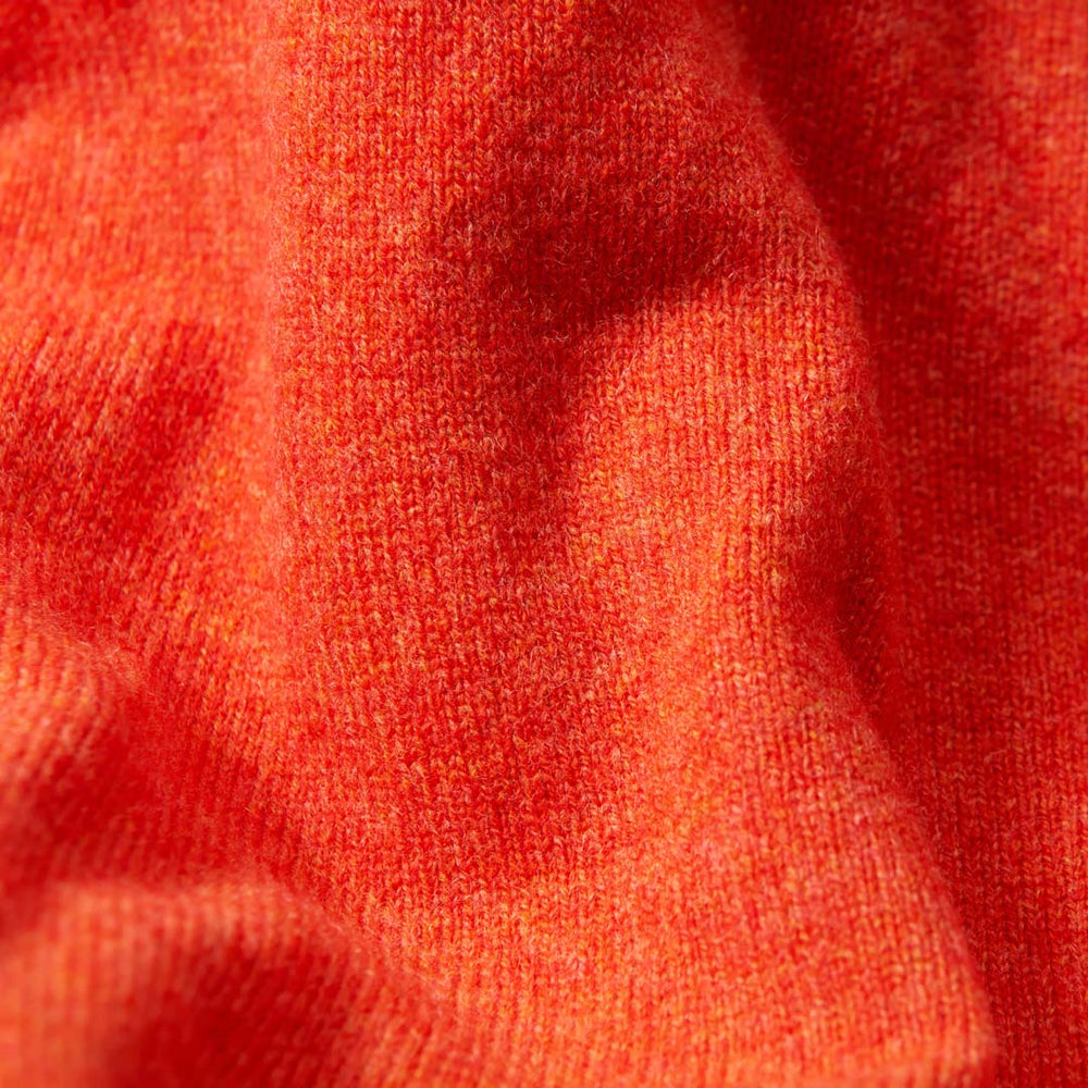 Lambswool V-neck - Inferno