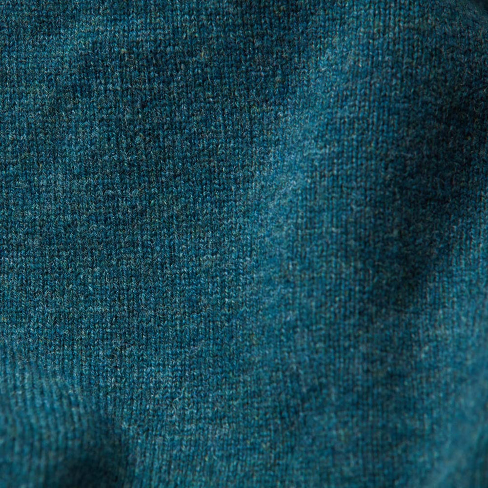 Lambswool V-neck - Mallard