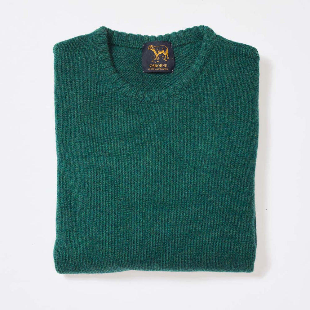 Lambswool molted crew neck - Cossack