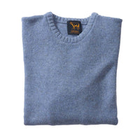 Lambswool molted crew neck - Waves 405