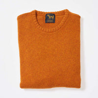 Lambswool molted crew neck - Oxide