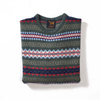 Lambswool Fair Isle crew neck - Col 9