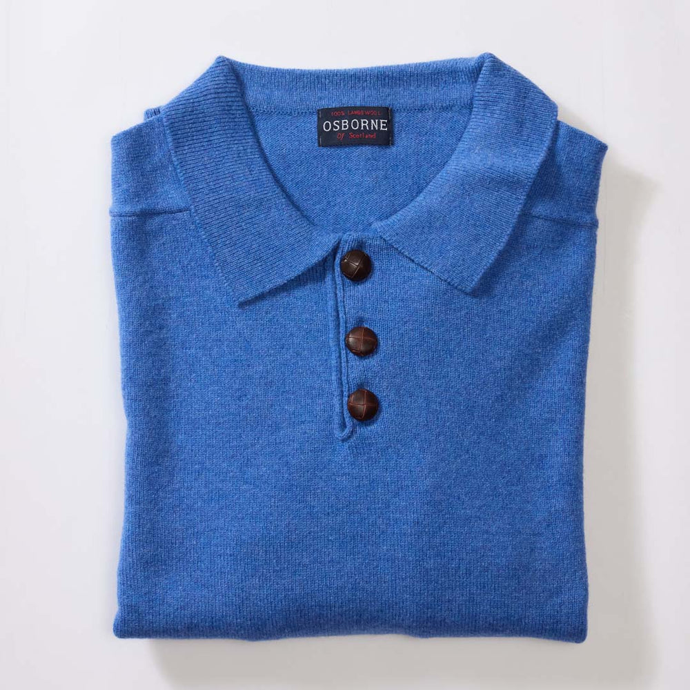 Lambswool polo sweater - River