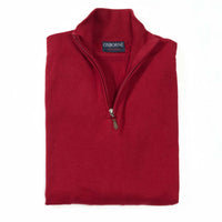 Cotton quarter zip - Bordeaux