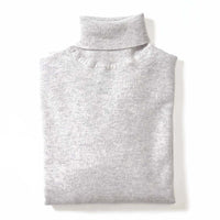 Lambswool roll neck - Pearl grey 5