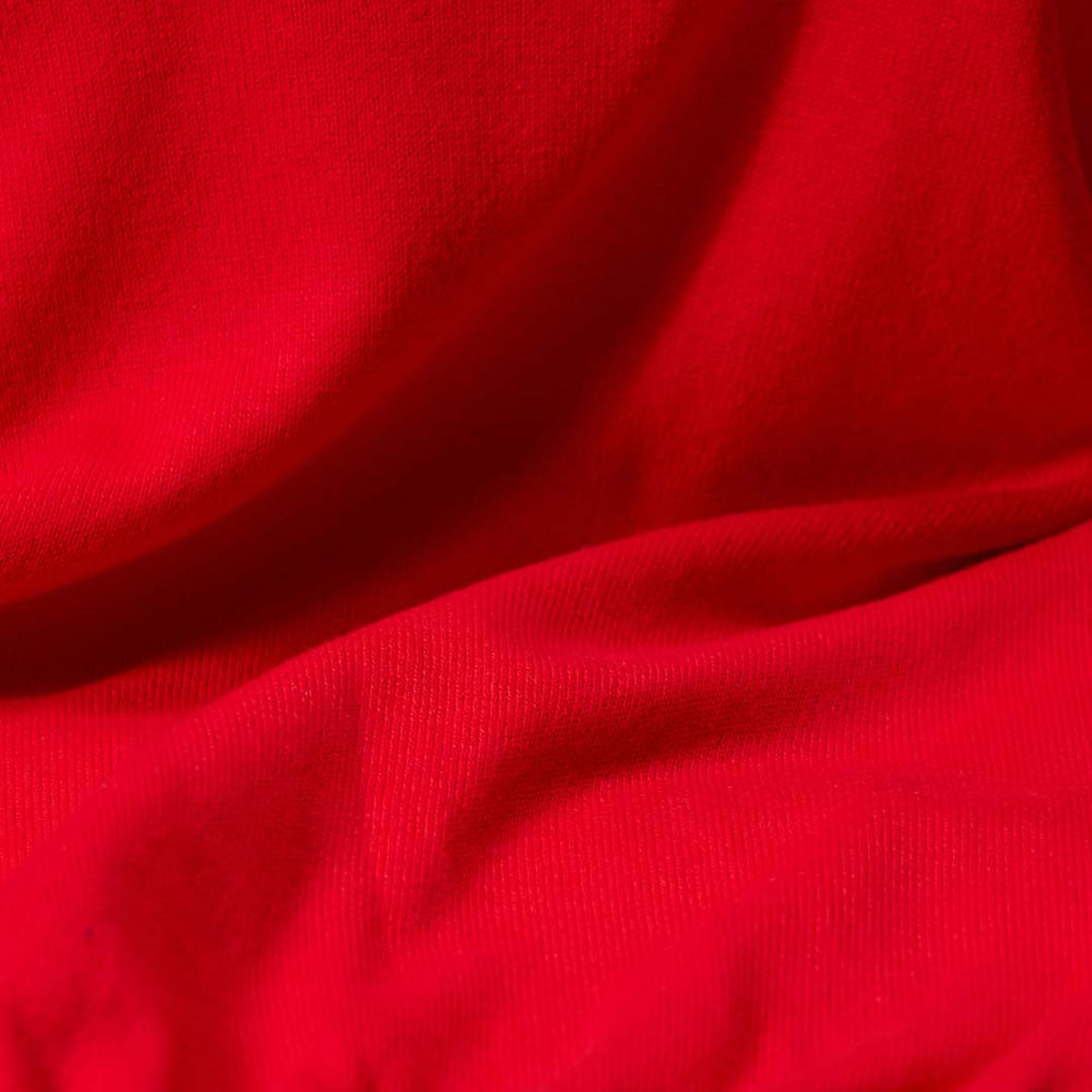 Cotton crew neck - Tartan Scarlet