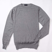 Cotton crew neck - Grey Mix