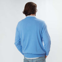 Cotton crew neck - Light blue