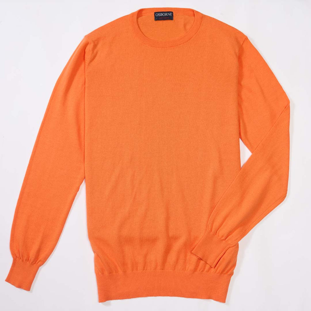 Baumwolle Rundhalsausschnitt - Orange