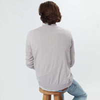 Cotton crew neck - Light grey old