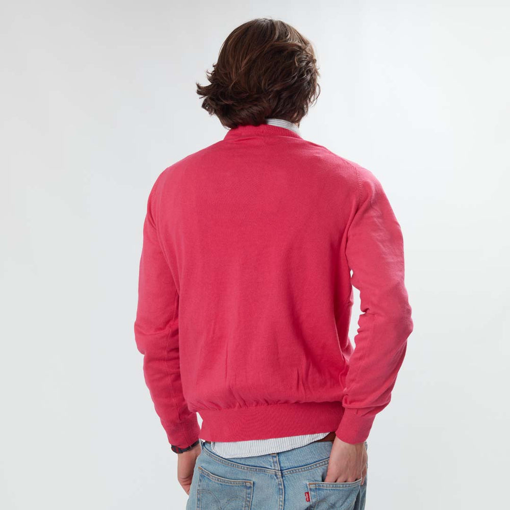 Cotton crew neck - Pink