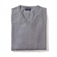Cotone collo a V - Grey Mix