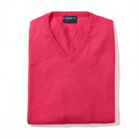 Cotton V-neck - Pink