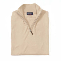 Cotone zip a un quarto - Beige