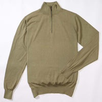 Cotton quarter zip - Khaki