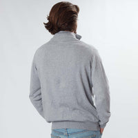 Cotton quarter zip - Light grey