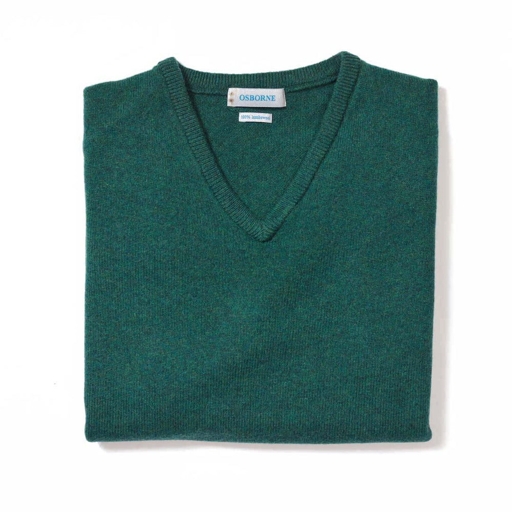 Lambswool V-neck women - Cossack