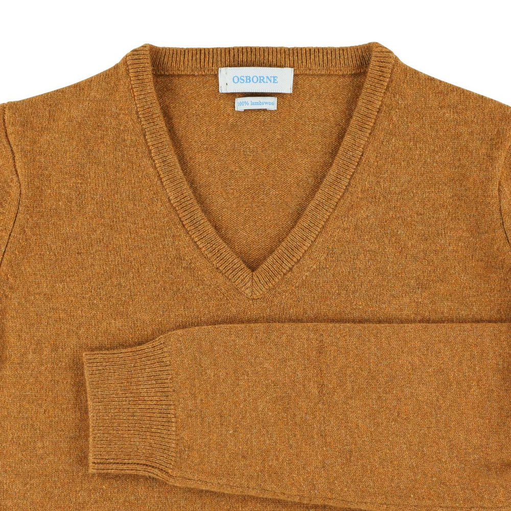 Lambswool V-neck women - Gazelle