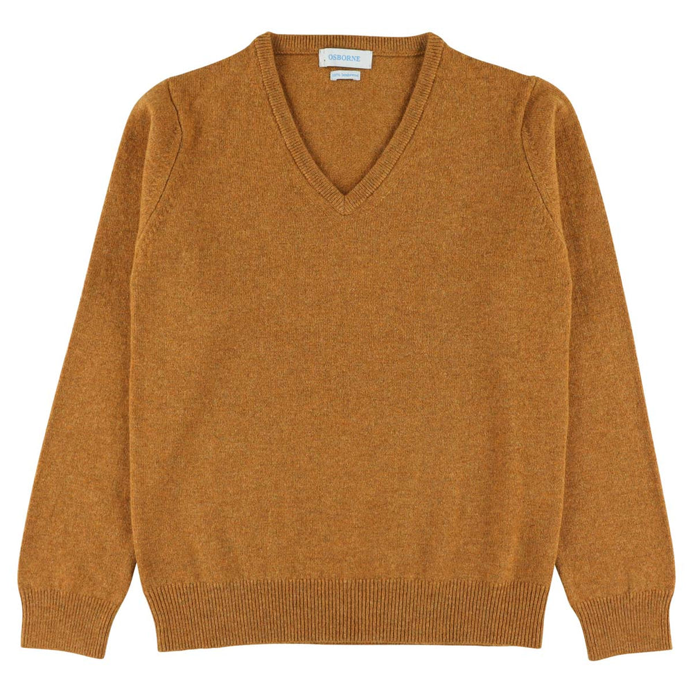 Lambswool V-neck women - Gazelle