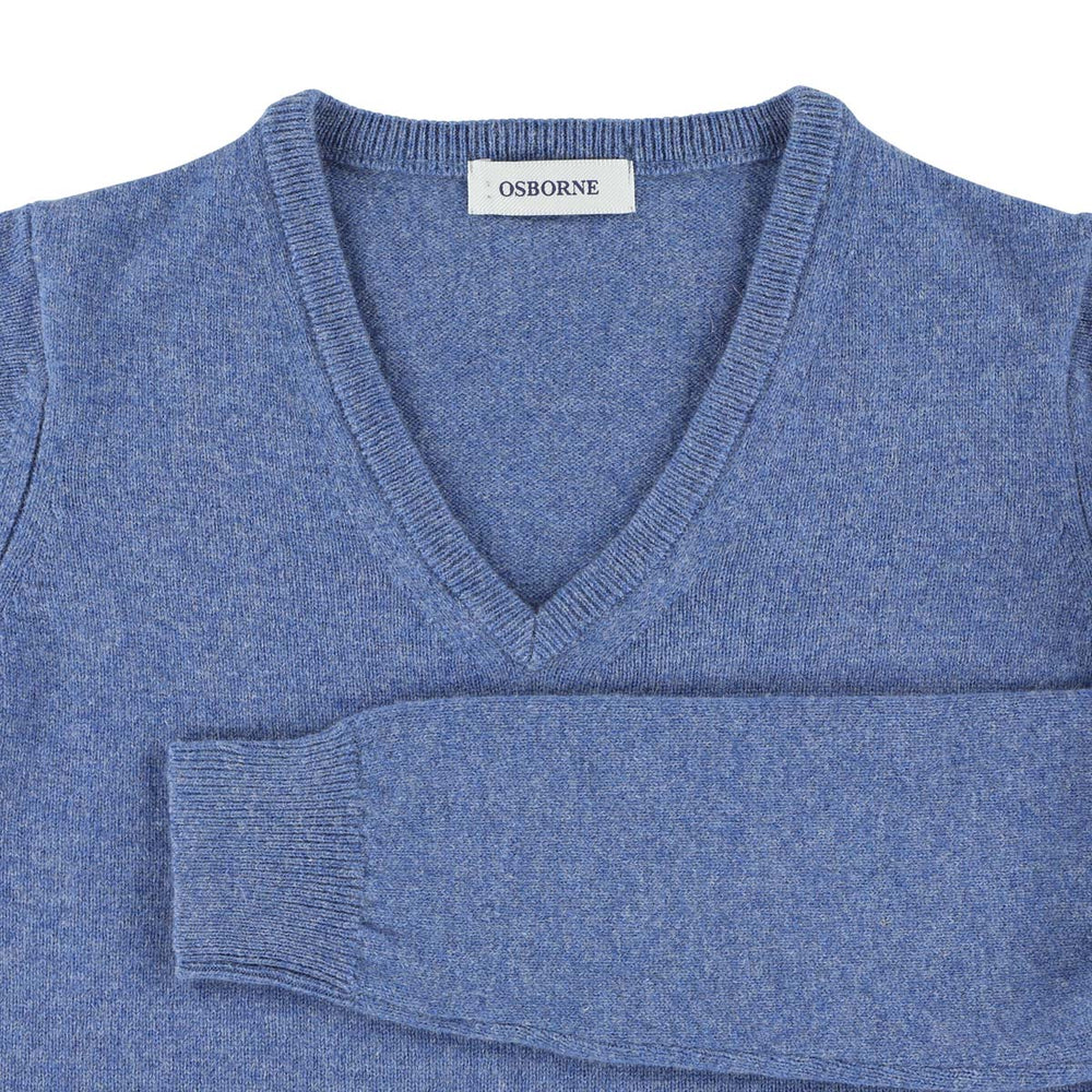 Lambswool V-neck women - Jeans