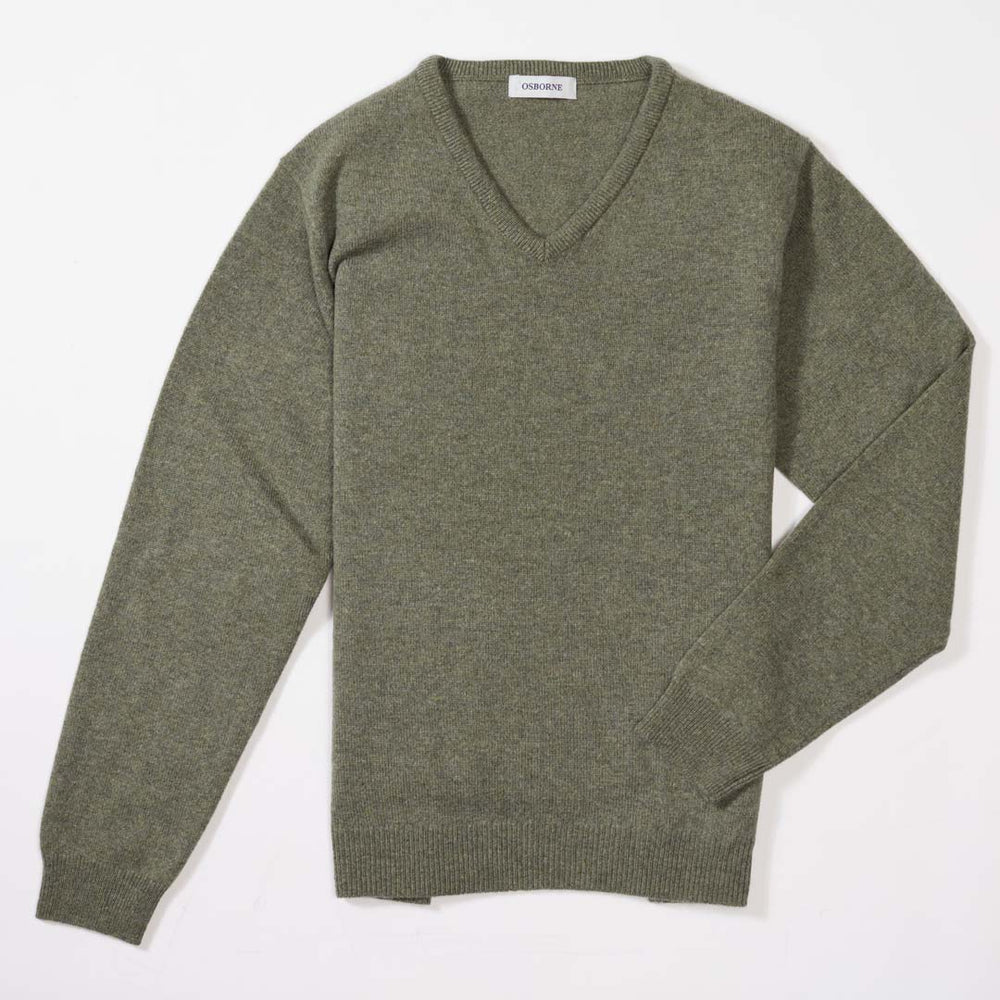 Lambswool V-neck women - Landscape