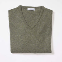 Lambswool V-neck women - Landscape