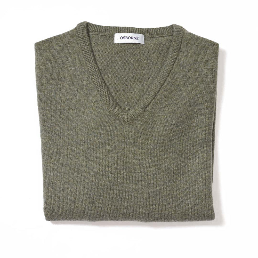 Lammwolle V-Ausschnitt damen - Landscape