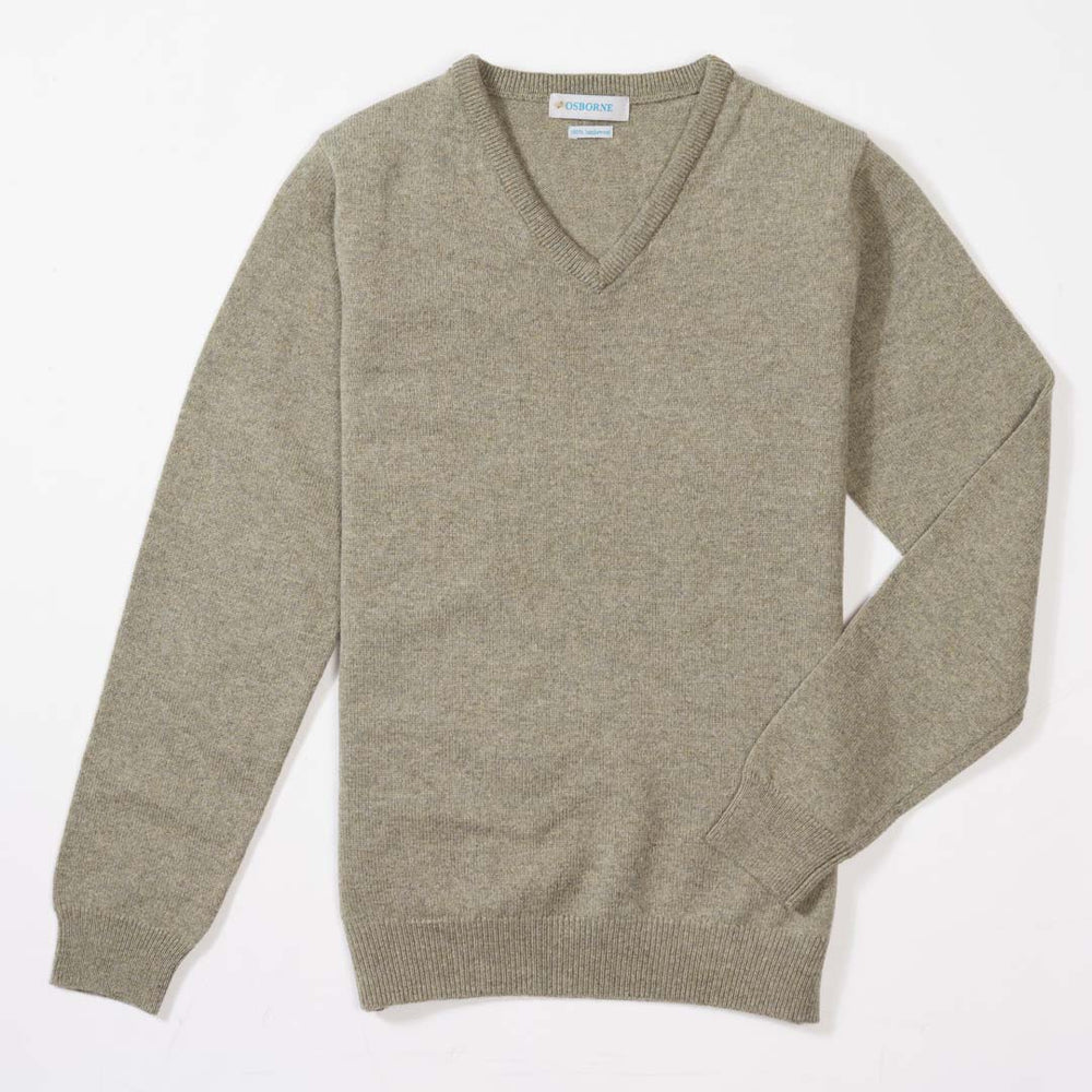 Lambswool V-neck women - Orchard