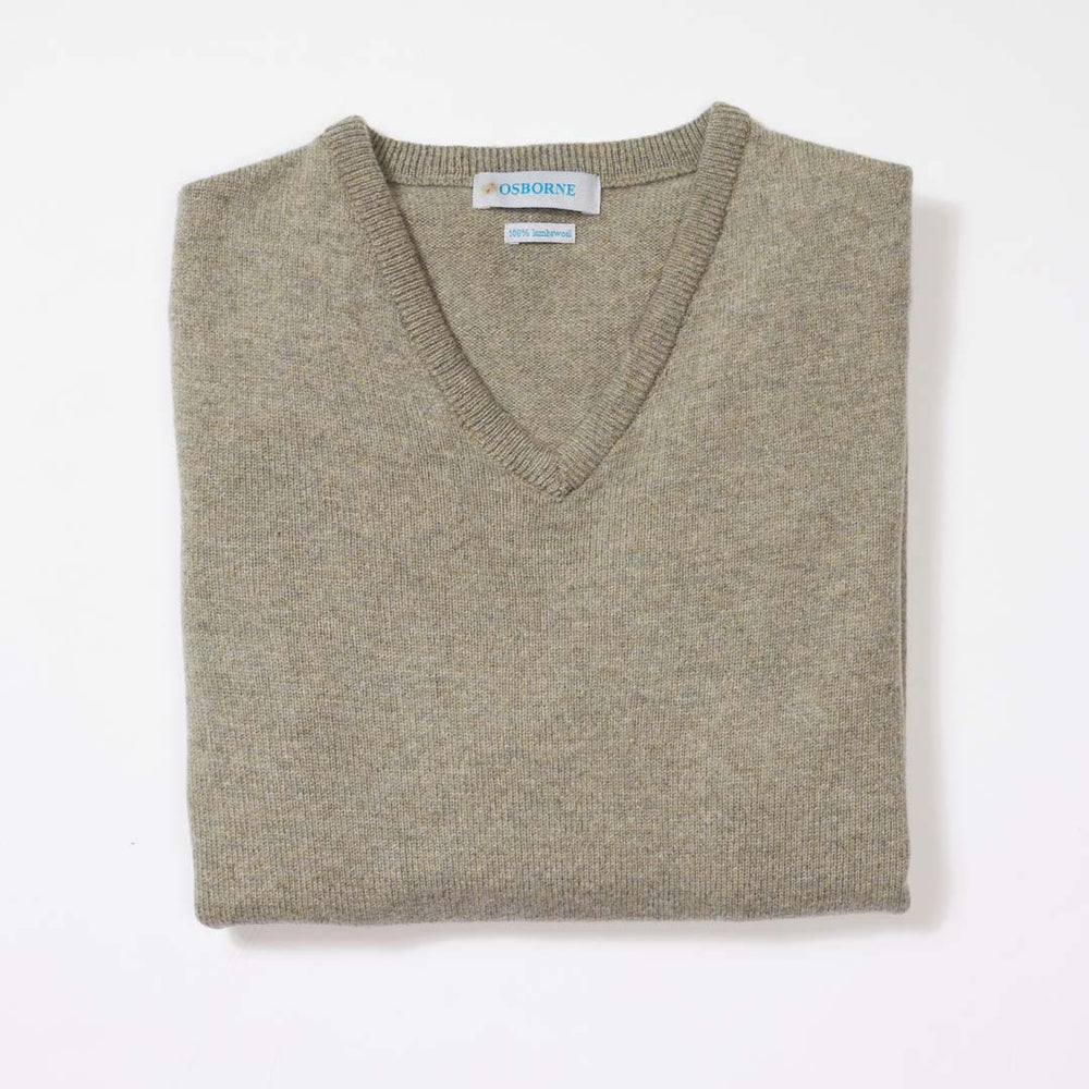 Lambswool V-neck women - Orchard