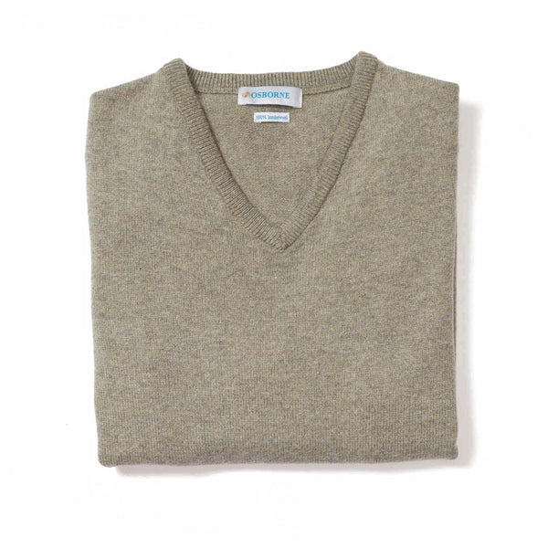 Lambswool V-neck women - Orchard