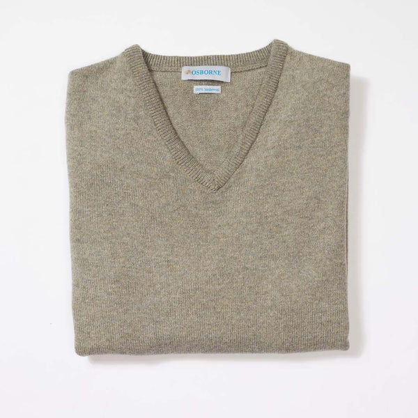 Lambswool V-neck women - Orchard