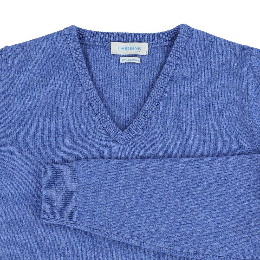 Lambswool V-neck women - River