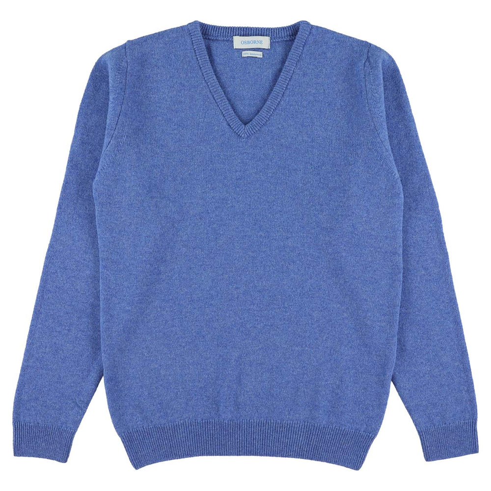 Lambswool V-neck women - River