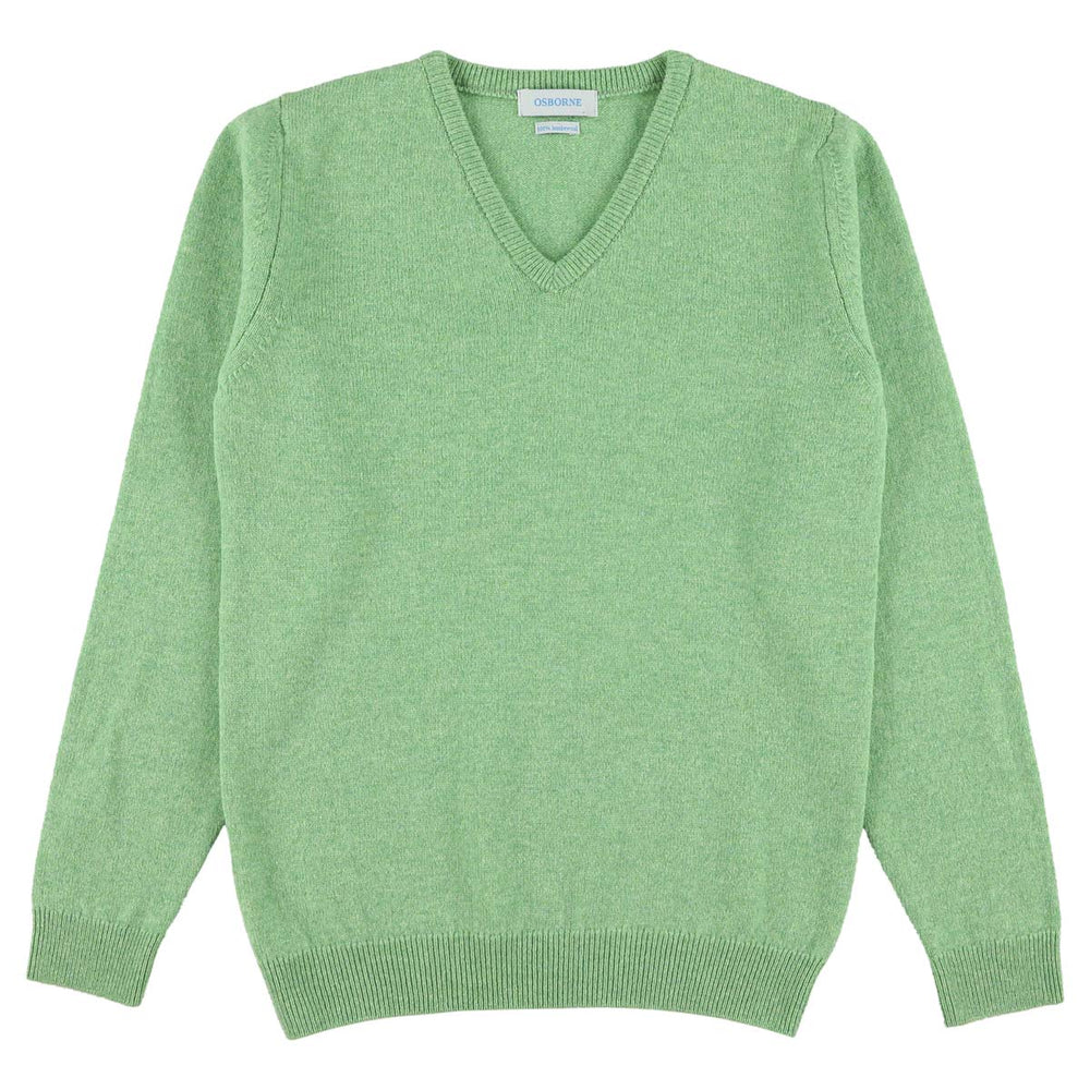 Lambswool V-neck women - Springtime