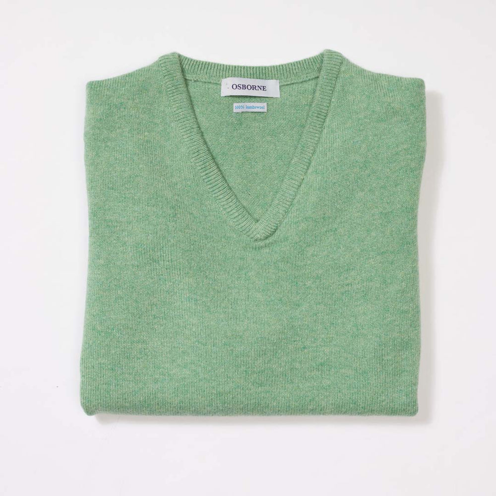 Lambswool V-neck women - Springtime