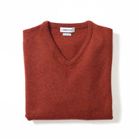 Lambswool V-neck women - Tiger