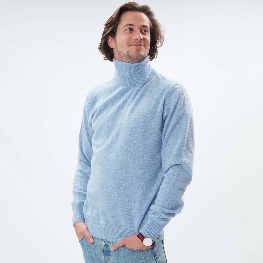 Geelong roll neck - Glacier