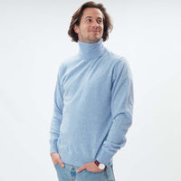 Geelong roll neck - Glacier
