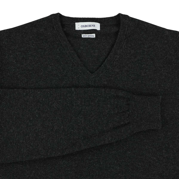 Geelong V-neck - Charcoal