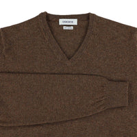 Geelong V-neck - Mahogany