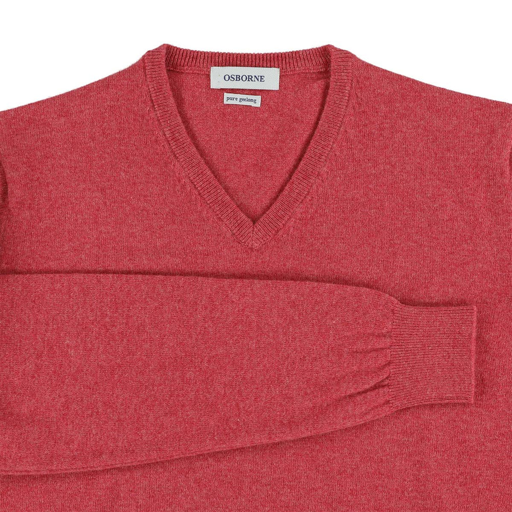 Geelong V-neck - Rouge