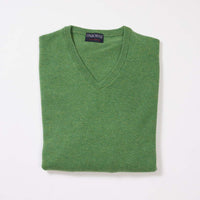 Geelong V-neck - Watercress