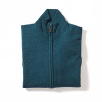 Lammwolle Strickjacke mit Reißverschluss - Hunter