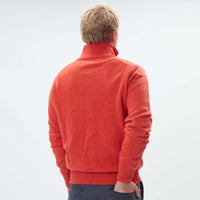 Lammwolle Strickjacke mit Reißverschluss - Inferno