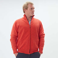 Lammwolle Strickjacke mit Reißverschluss - Inferno