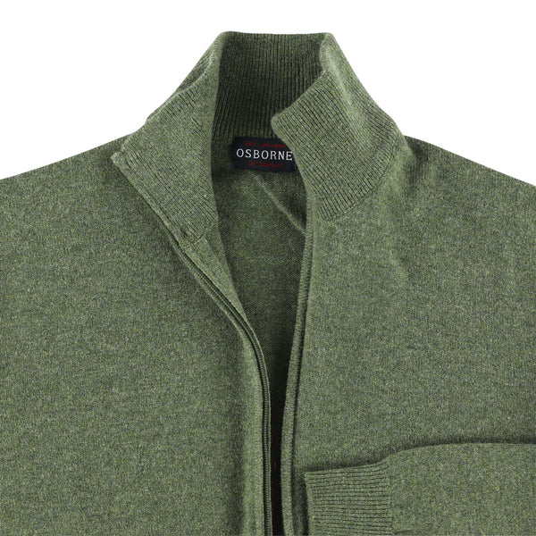 Lambswool zipped cardigan - Landscape