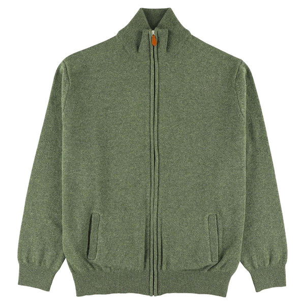 Lambswool zipped cardigan - Landscape