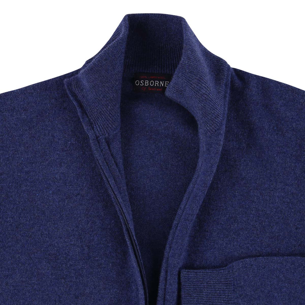 Lammwolle Strickjacke mit Reißverschluss - Rhapsody